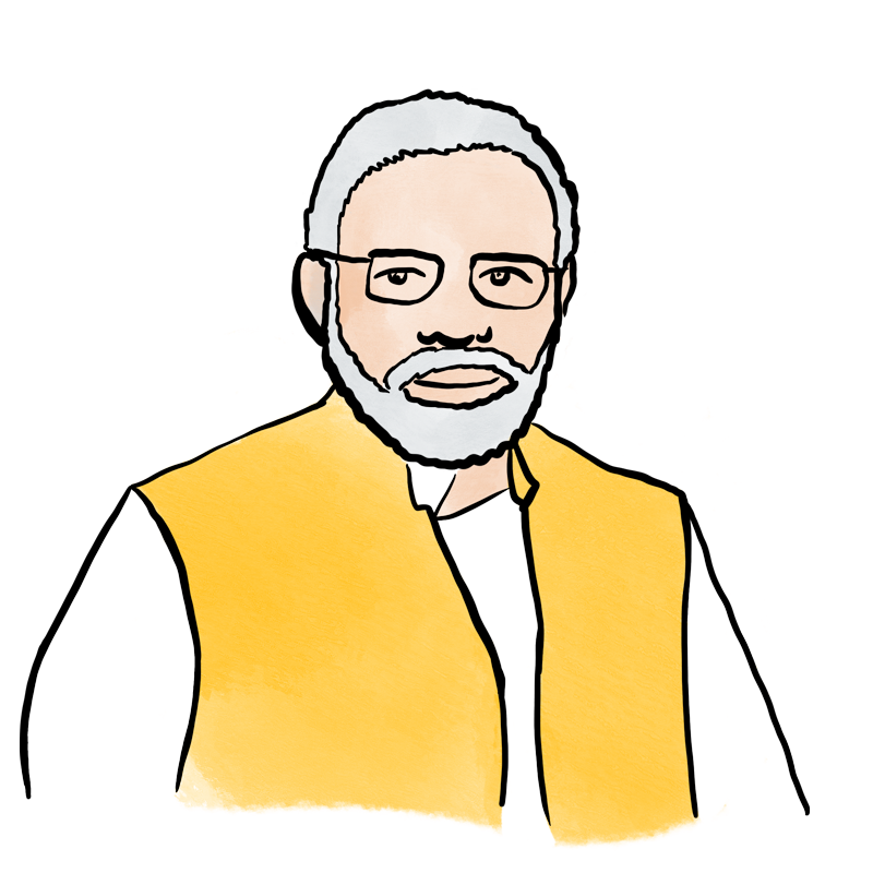 Prime Minister Narendra Modi Influential Indian Stock Vector (Royalty Free)  2321813169 | Shutterstock